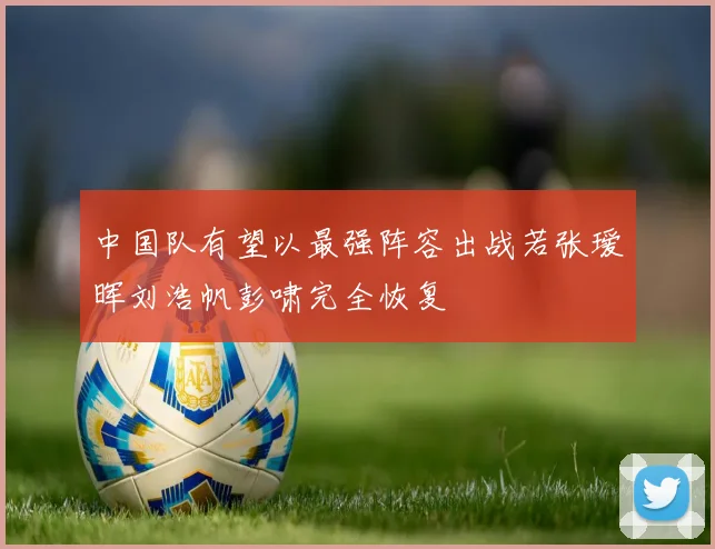 中国队有望以最强阵容出战若张瑷晖刘浩帆彭啸完全恢复